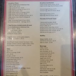 Wagner's Country Restaurant - Breakfast menu