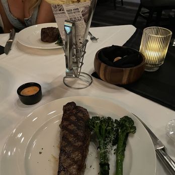 J Prime Steakhouse - Austin - New York strip and broccolini - Steakhouses Near Me - Austin, Texas J Prime Steakhouse - Austin - New York strip and broccolini - Steakhouses Near Me - Austin, Texas