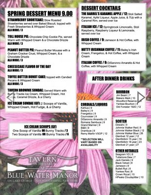 Menu photo 4 Tavern On The Lake Bolton, NY Menu photo 4 Tavern On The Lake Bolton, NY