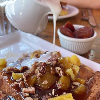 Island Lava Java - pineapple upside down french toast. so good! only wish they had a breakfast combo that came with eggs and a protein with it - American Near Me - Kailua Kona, Hawaii