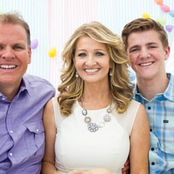Shadow Rock Church - Lead Pastor Craig Cunningham with wife his wife Tricia, and his youngest son Carter.