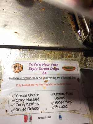 Menu photo 3 Yoyo's Hot Dog Houston, TX Menu photo 3 Yoyo's Hot Dog Houston, TX