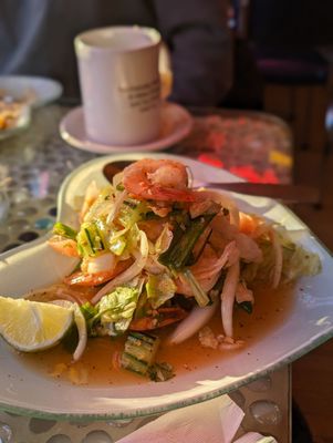 Photo of Cozy Noodles & Rice - Chicago, IL, US. Shrimp spicy Thai Salad