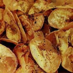 Choripan - Plantain chips.