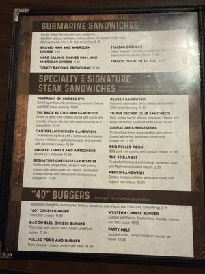 Menu photo 3 The “40” Bar & Grill Manistique, MI Menu photo 3 The “40” Bar & Grill Manistique, MI
