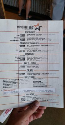 Menu photo 2 Mission BBQ Mason, OH