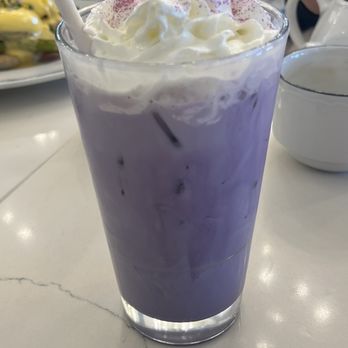 Sweet Maple - Ube Iced Latte! This was delicious!! - Breakfast & Brunch Near Me - Cupertino, California