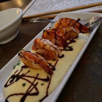 Corktree Cellars - Shrimp and Polenta.  Shrimp were really good size. - New American Near Me - Carpinteria, California