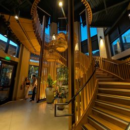 stairs to the restaurant stairs to the restaurant