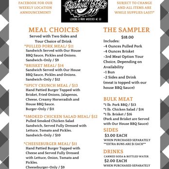 Burnout BBQ - Menu - Food Trucks Near Me