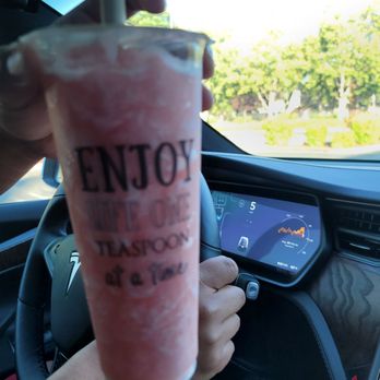 Teaspoon - An incorrectly made Strawberry Blush, missing strawberry marmalade and creme. - Bubble Tea Near Me - San Ramon, California