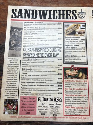 Menu photo 6 Old Cuban Cafe Orlando, FL