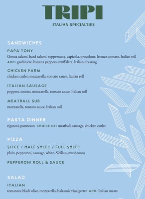 Menu photo 4 Tripi Cleveland, OH