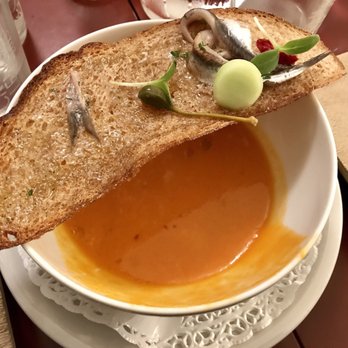 Tre Galline - Sardine gazpacho - Italian Near Me - Torino, TO