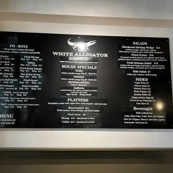 The White Alligator - Menu - Seafood Near Me - Franklin, Tennessee