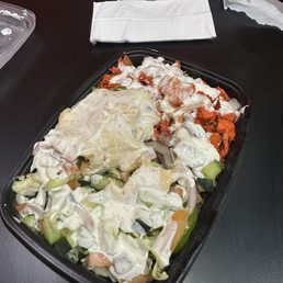 Combo over RICE (Lamb (contains beef) & Chicken)