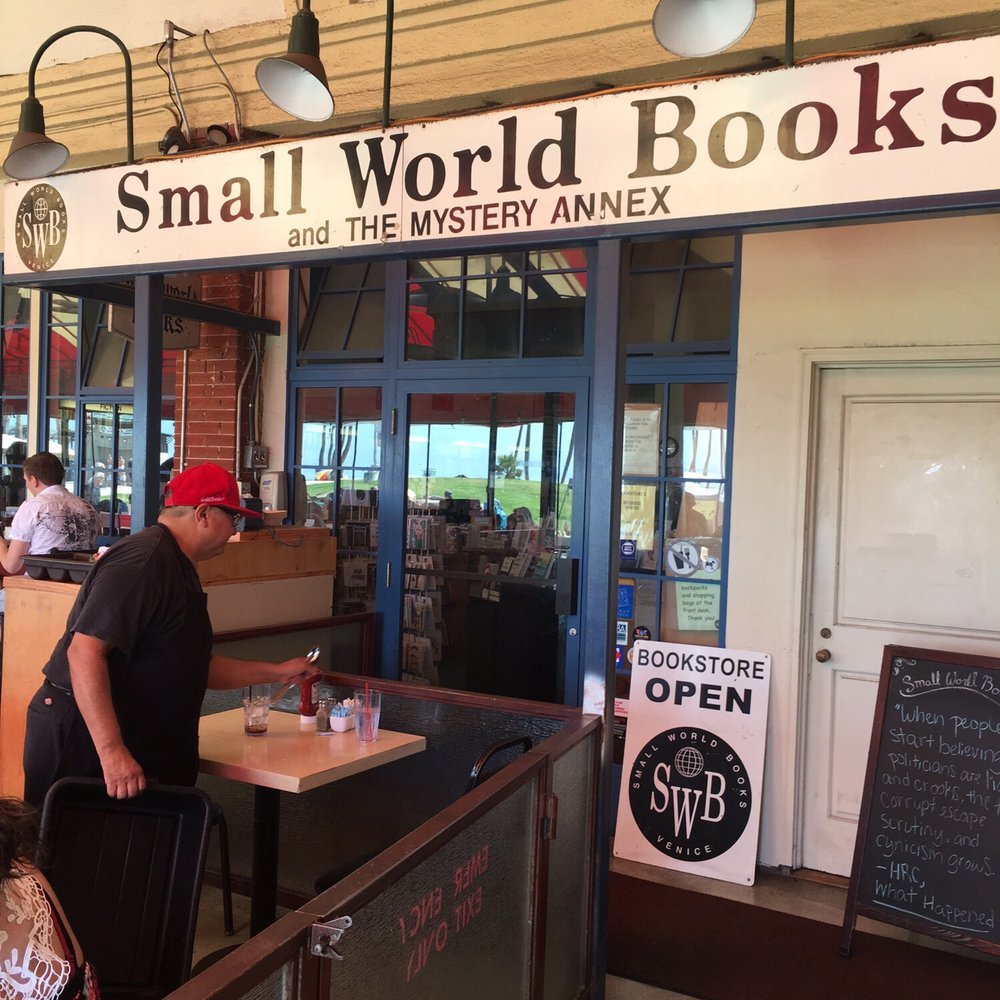 Small World Books - Tucked back behind a cafe. - Bookstores Near Me - Venice, California Small World Books - Tucked back behind a cafe. - Bookstores Near Me - Venice, California