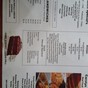 Carolyn's Kitchen - Lunch menu and restaurant info - Soul Food Near Me - Jersey City, New Jersey Carolyn's Kitchen - Lunch menu and restaurant info - Soul Food Near Me - Jersey City, New Jersey