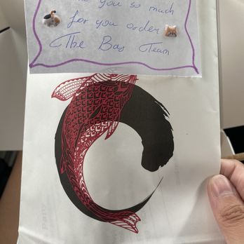 The Bar - Hand Rolls by Seabutter - Kind note on the bag with soy sauce, napkins, and chopsticks - Sushi Bars Near Me - El Segundo, California The Bar - Hand Rolls by Seabutter - Kind note on the bag with soy sauce, napkins, and chopsticks - Sushi Bars Near Me - El Segundo, California
