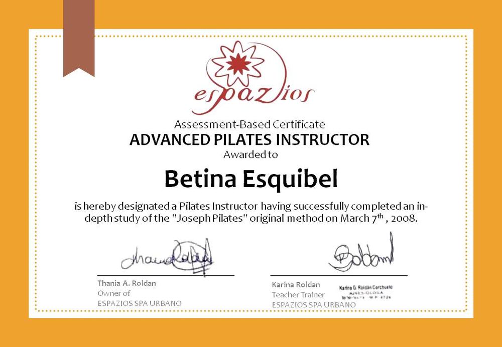 Betina's Mat Pilates Logo