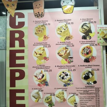 KAI Sweets Cafe - Crepe menu - Cafes Near Me - Edgewater, New Jersey