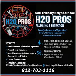 Your Friendly H20 Pros Plumbing and Filtration