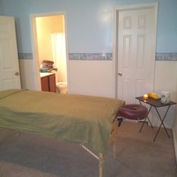 Deb's Massage Studio - Massage room with fully functional bathroom and shower