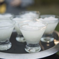 Blackstone Caterers - Summer Breeze. Blueberry vodka with Del's Lemonade (bride cocktail)