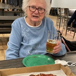 Ampersand - Pants Off Dance Off Pistachio beer and pizza from Leo's