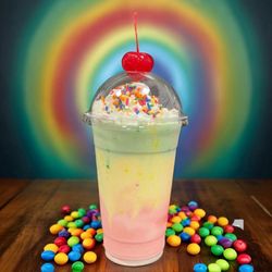 Main Street Mercantile & Creamery - The Taste of the Rainbow Shake.