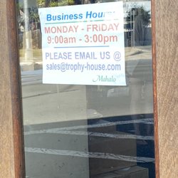 Trophy House - Hours