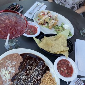 La Casita Olvera - Oaxaca Mole Enchiladas and Blackberry Margarita - Mexican Near Me - Foothill Ranch, California