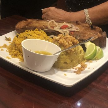 El Rinconcito De Santa Barbara - Mofongo and a huge chop. - Latin American Near Me - Hialeah, Florida