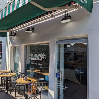 WrapStar - Exterior with tables. - Salad Near Me - Beverly Hills, California WrapStar - Exterior with tables. - Salad Near Me - Beverly Hills, California