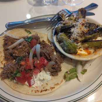 Tasty Town - Braised lamb pita with grilled okra. Amazing! - Greek Near Me - Birmingham, Alabama Tasty Town - Braised lamb pita with grilled okra. Amazing! - Greek Near Me - Birmingham, Alabama
