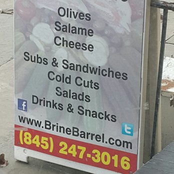 Brine Barrel - a sign for brine barrel - Specialty Food Near Me - Saugerties, New York