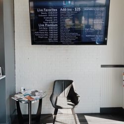 Live Hydration Spa Legacy - List of available options for purchase
