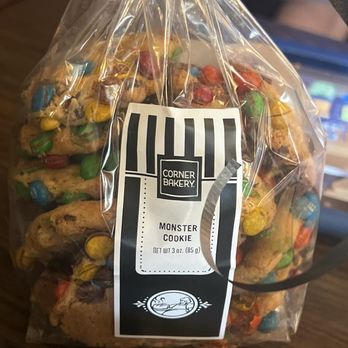 Corner Bakery Cafe - Yummy Monster Cookie bags. Pricey but yummy - Bakeries Near Me - Salt Lake City, Utah Corner Bakery Cafe - Yummy Monster Cookie bags. Pricey but yummy - Bakeries Near Me - Salt Lake City, Utah
