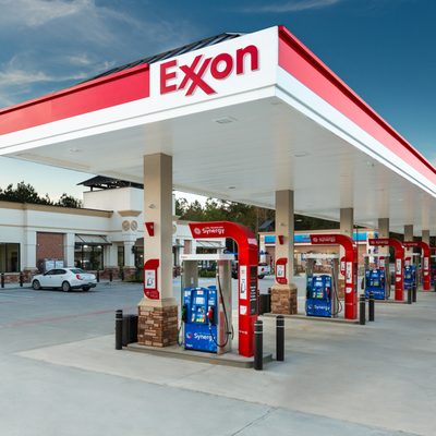 Exxon Gas Station by null