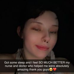 Astria Sunnyside Hospital - Me updating people on my status after the hospital visits and coming home around 5am