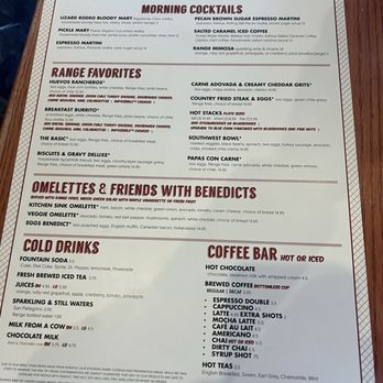The Range Cafe - Menu - Mexican Near Me - Albuquerque, New Mexico
