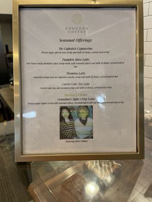 Menu photo 2 Concord Coffee Lakeland, FL