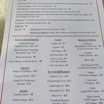 L'Orcio - Dessert menu - Italian Near Me - New Haven, Connecticut L'Orcio - Dessert menu - Italian Near Me - New Haven, Connecticut