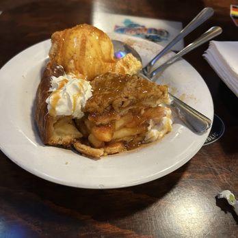 Conch Republic Grill - Upside down apple pie for dessert first - Seafood Near Me - North Redington Beach, Florida