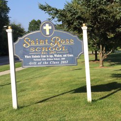 St. Rose of Lima Roman Catholic Church - Sign for School and Church