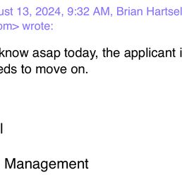 Brian seeming unprofessional and impatient