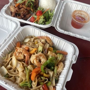Craving Thai - This was the drunken noodles with shrimp. - Thai Near Me - Koloa, Hawaii Craving Thai - This was the drunken noodles with shrimp. - Thai Near Me - Koloa, Hawaii