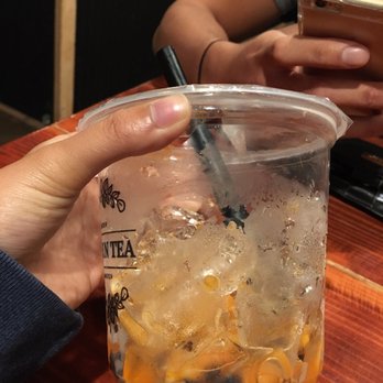 Bubble N Tea - A bunch of ice that made getting the boba and/or lychee difficult. - Coffee & Tea Near Me - Beaverton, Oregon