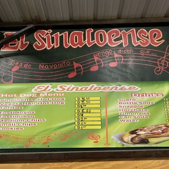 El Sinaloense Hot Dog Cart - Prices - Hot Dogs Near Me - Tucson, Arizona