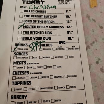 Smash Toast - Menu - Sandwiches Near Me - Arlington, Texas
